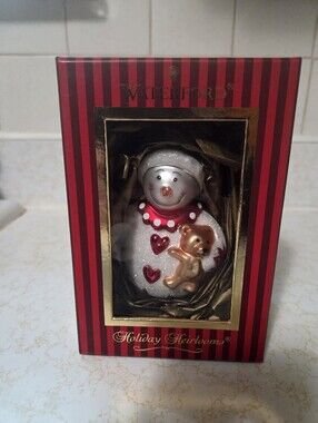 Waterford holiday heirlooms Goodnight snowgirl Christmas Ornament in box